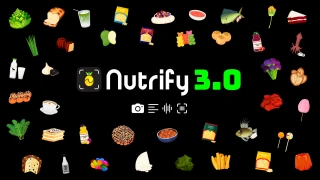Nutrify 3.0 with colourful food illustrations